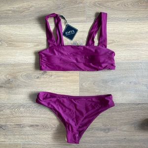 Magenta Bikini with Cheeky Bottom